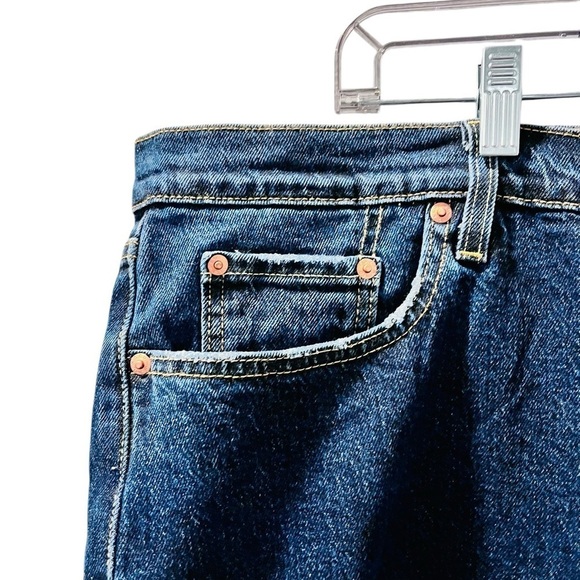 Levi Strauss 501 NWT High Rise Denim Jean Shorts Size 22W Blue Cut Off Casual - Picture 2 of 5